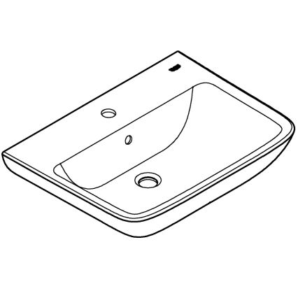 GROHE 39950000 - Lavatório START EDGE 600 × 448 mm cerâmica/branco