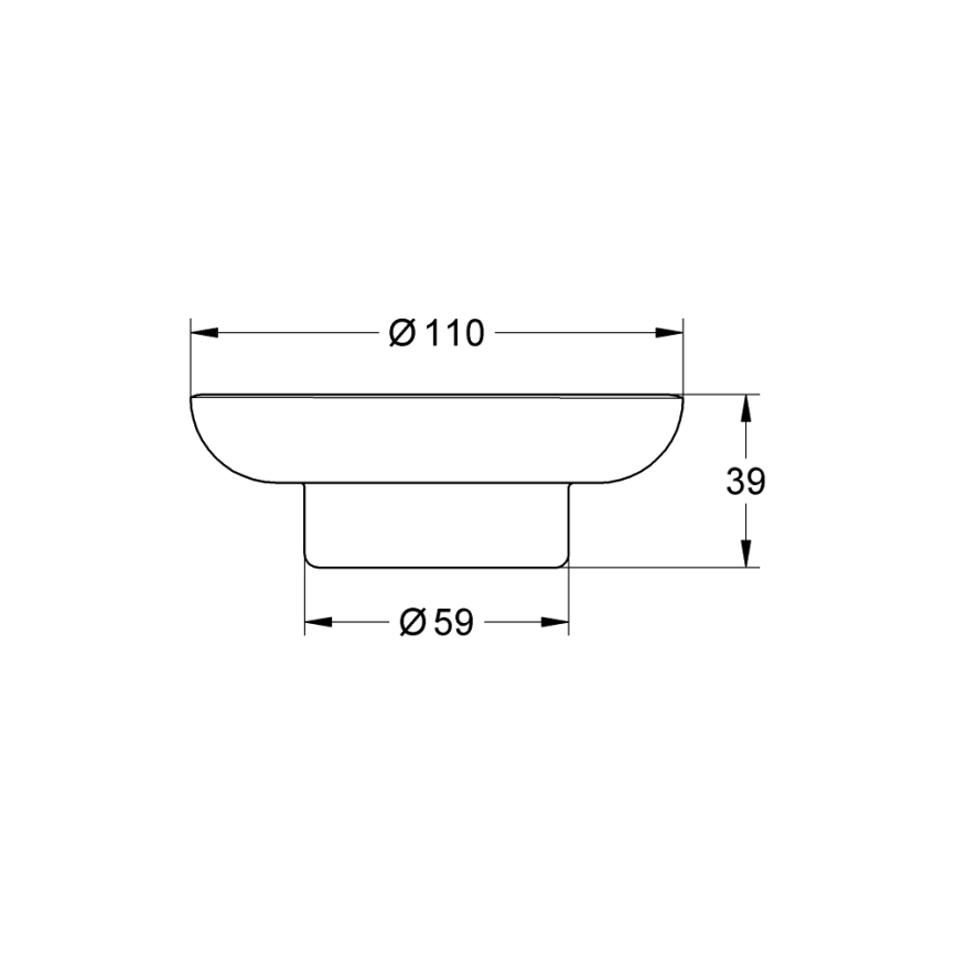 GROHE 40368001 - Saboneteira ESSENTIALS transparente