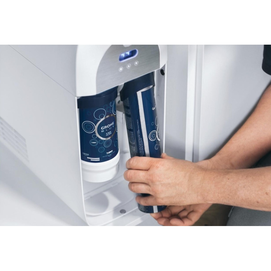 GROHE 40422000 - Cilindro de carbonatação GROHE BLUE 425 g CO2 (4 unidades) em aço inoxidável