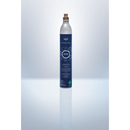GROHE 40422000 - Cilindro de carbonatação GROHE BLUE 425 g CO2 (4 unidades) em aço inoxidável