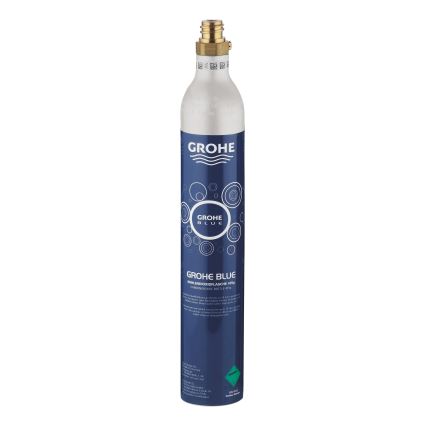 GROHE 40422000 - Cilindro de carbonatação GROHE BLUE 425 g CO2 (4 unidades) em aço inoxidável
