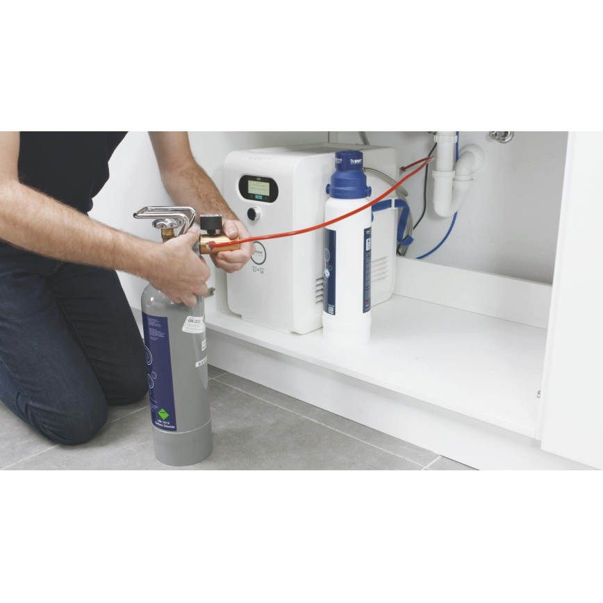 GROHE 40423000 - Kit de arranque com cilindro de CO2 pressurizado GROHE BLUE 2 kg