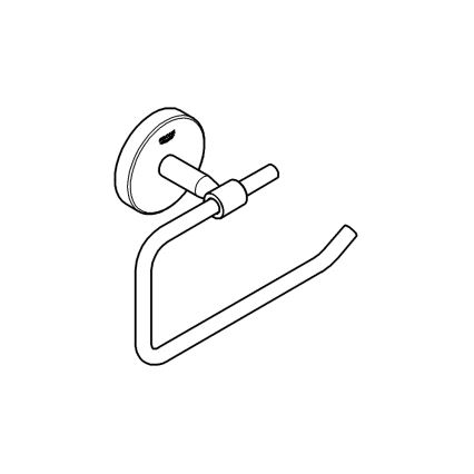 GROHE 40457001 - Suporte para papel higiénico BAUCOSMOPOLITAN cromado brilhante