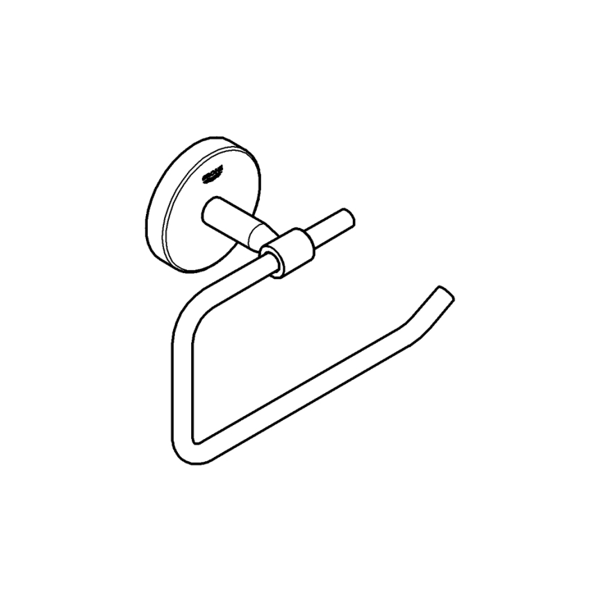 GROHE 40457001 - Suporte para papel higiénico BAUCOSMOPOLITAN cromado brilhante