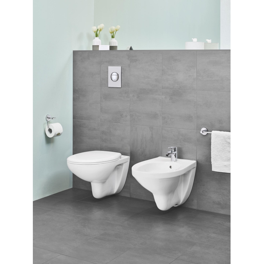 GROHE 40457001 - Suporte para papel higiénico BAUCOSMOPOLITAN cromado brilhante