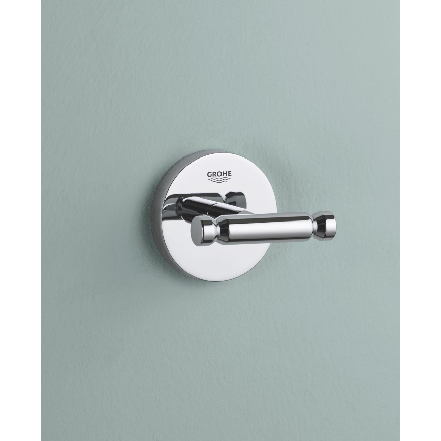 GROHE 40461001 - Gancho para roupão de banho BAUCOSMOPOLITAN, cromado brilhante