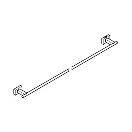 GROHE 40509AL1 - Suporte para toalhas ESSENTIALS CUBE 600 mm grafite