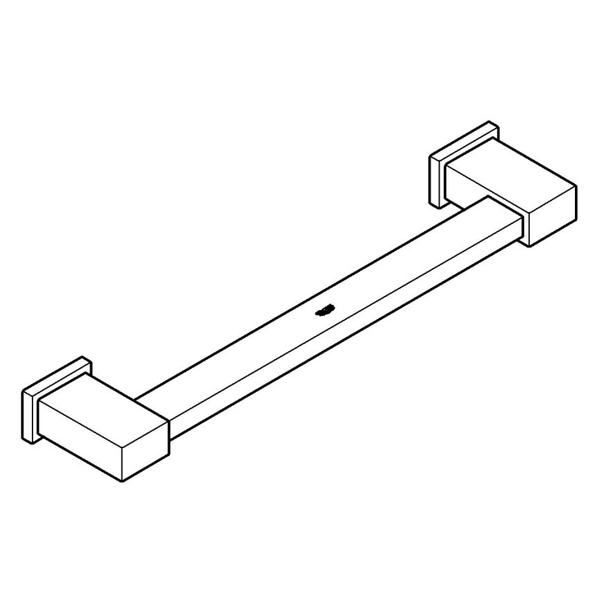 GROHE 40514001 - Toalheiro ESSENTIALS CUBE 392 mm cromado brilhante