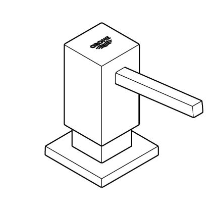 GROHE 40535AL0 - Doseador de sabão COSMOPOLITAN 500 ml grafite