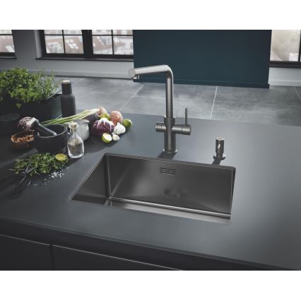 GROHE 40535AL0 - Doseador de sabão COSMOPOLITAN 500 ml grafite