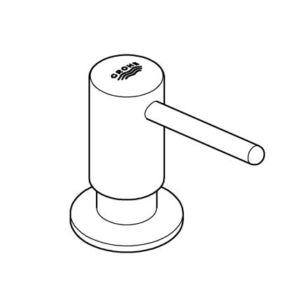 GROHE 40536000 - Doseador de sabão CONTEMPORARY 400 ml cromado brilhante