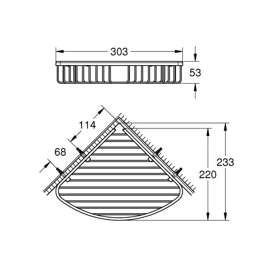 GROHE 40663001 - Saboneteira em arame BAUCOSMOPOLITAN cromado brilhante