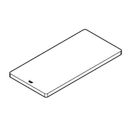 GROHE 40751HV0 - Tábua de corte 490 × 240 × 19 mm em madeira