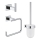 GROHE 40757001 - Conjunto de acessórios ESSENTIALS CUBE, acabamento cromado brilhante