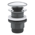 GROHE 40824000 - Conjunto de escoamento cromado brilhante