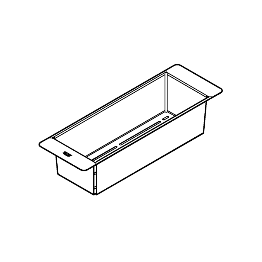 GROHE 40852SD0 - Escorredor multifuncional 450 × 150 × 100 mm, aço inoxidável