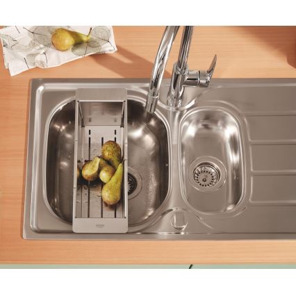 GROHE 40852SD0 - Escorredor multifuncional 450 × 150 × 100 mm, aço inoxidável