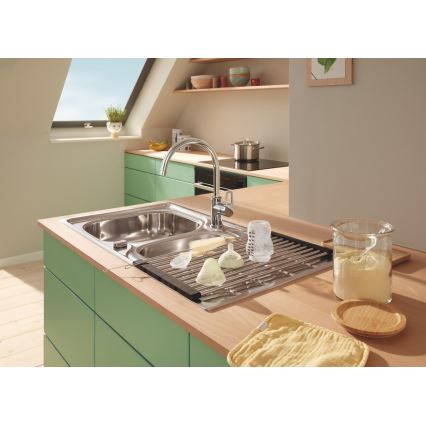 GROHE 40856SD0 - Escorredor 450 × 348 mm em aço inox escovado