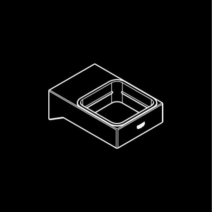 GROHE 40865000 - Suporte SELECTION CUBE, acabamento cromado brilhante