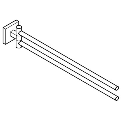 GROHE 40976000 - Suporte para toalhas START CUBE 438 mm cromado polido