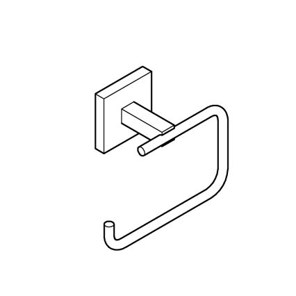 GROHE 40978000 - Suporte para papel higiénico START CUBE, acabamento cromado brilhante