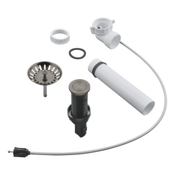 GROHE 40986AL0 - Conjunto de drenagem para cubas de cozinha, Ø 35 mm, grafite