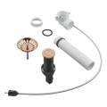 GROHE 40986DL0 - Conjunto de drenagem para cubas de cozinha, diâmetro 35 mm, acabamento em cobre