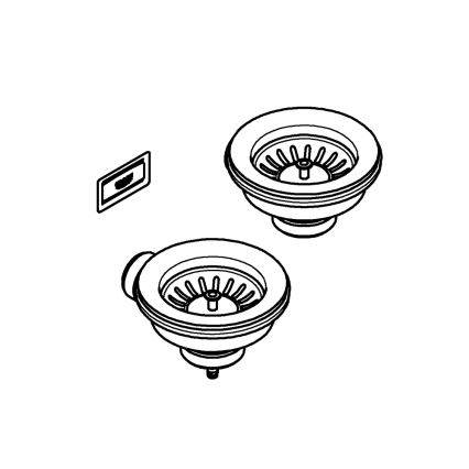 GROHE 40997DL0 - Conjunto de drenagem (acessório) com acabamento em bronze