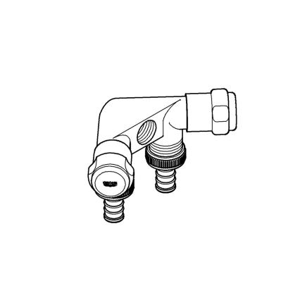 GROHE 41020000 - Válvula dupla EGGEMANN 12” cromada brilhante