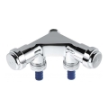 GROHE 41022000 - Válvula dupla EGGEMANN DN 15, acabamento cromado brilhante