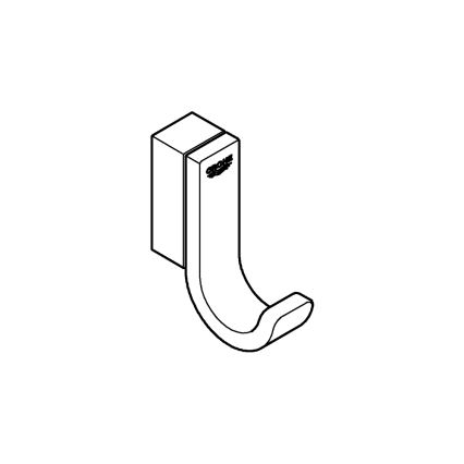 GROHE 41039DC0 - Gancho para roupão de banho SELECTION em aço inoxidável