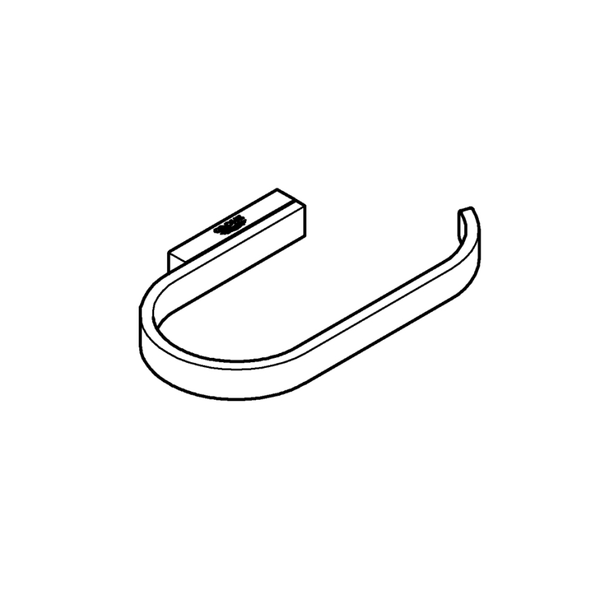 GROHE 41068000 - Suporte para papel higiénico SELECTION 153 x 85 mm cromado brilhante