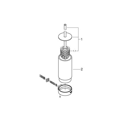 GROHE 41076GL0 - Conjunto de limpeza para sanita SELECTION dourado