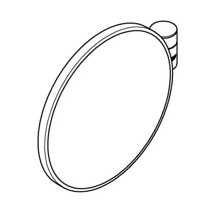 GROHE 41077000 - Espelho de maquilhagem SELECTION 20 × 20 cm, acabamento cromado brilhante