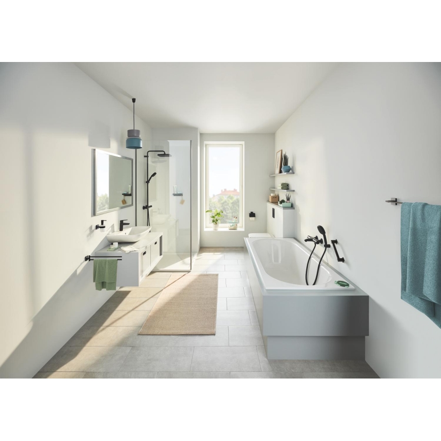 GROHE 410942430 - Barra de apoio para banheira START CUBE 354 mm, preta