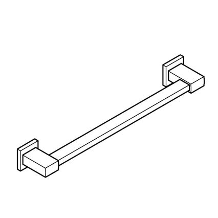 GROHE 41095000 - Barra de apoio para banheira START CUBE 504 mm, cromado polido