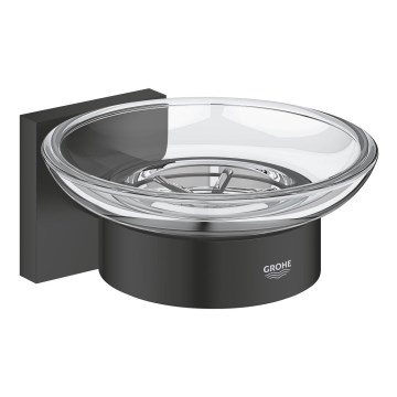 GROHE 410962430 - Saboneteira START CUBE 110 x 56 x 125 mm preta