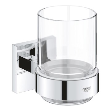 GROHE 41097000 - Copo com suporte, acabamento cromado brilhante
