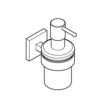 GROHE 41098000 - Doseador de sabão líquido START CUBE 160 ml cromado brilhante