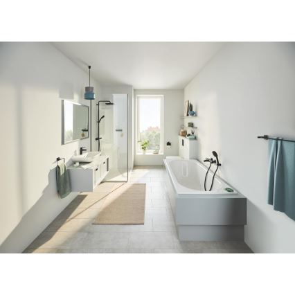 GROHE 411042430 - Suporte para toalhas de dois braços START CUBE, 654 mm, preto