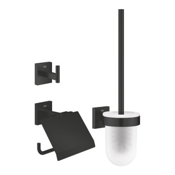 GROHE 411232430 - Conjunto de acessórios para WC 3 em 1 ESSENTIALS preto