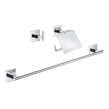 GROHE 41124000 - Conjunto de acessórios START CUBE 558 mm cromado polido