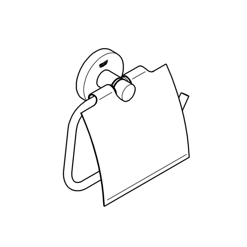 GROHE 41179DC0 - Porta-rolo de papel higiénico ESSENTIALS em aço inoxidável