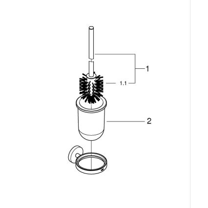GROHE 41185000 - Conjunto de limpeza para sanita, acabamento cromado brilhante