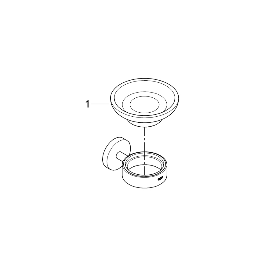 GROHE 411932430 - Saboneteira START preta