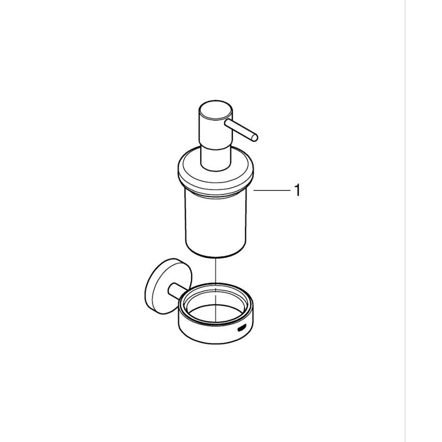 GROHE 411952430 - Doseador de sabão líquido START 160 ml preto