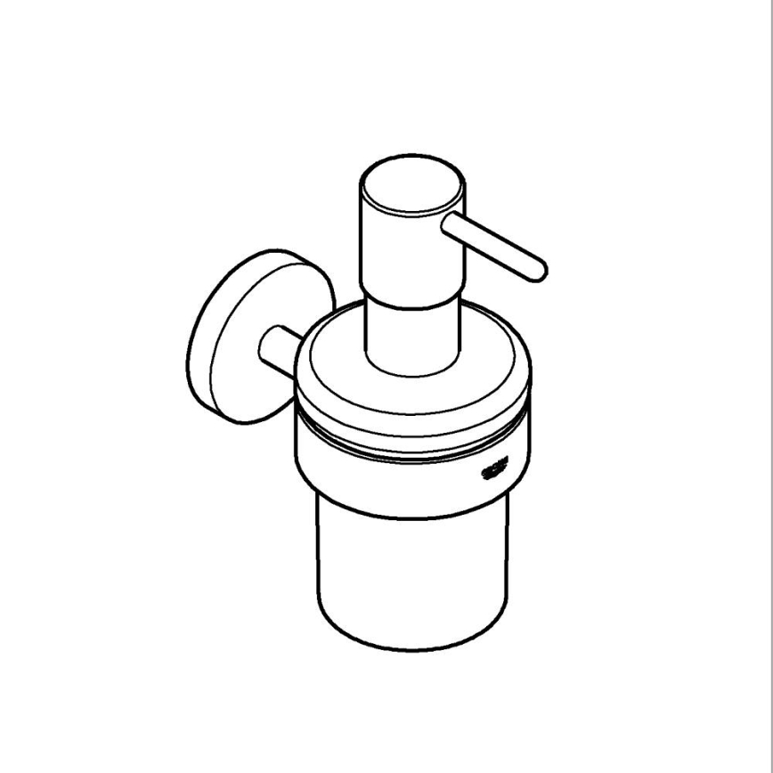 GROHE 411952430 - Doseador de sabão líquido START 160 ml preto