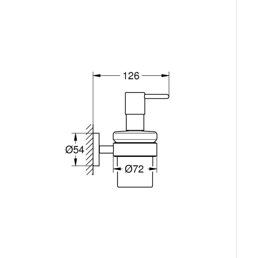 GROHE 411952430 - Doseador de sabão líquido START 160 ml preto