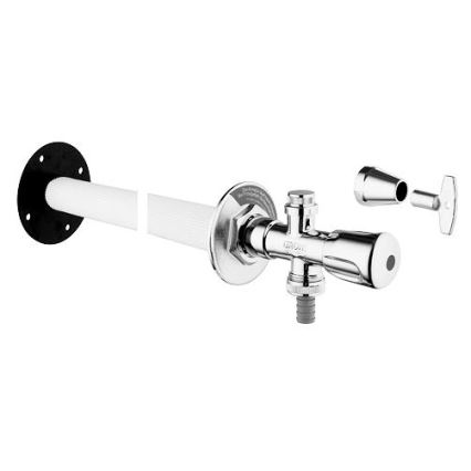 GROHE 41208000 - Válvula mural exterior EUROTEC DN 15, acabamento cromado brilhante
