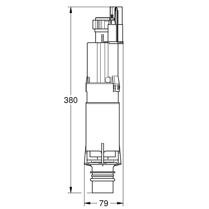 GROHE 42253000 - Válvula de escoamento AV1, cromado brilhante